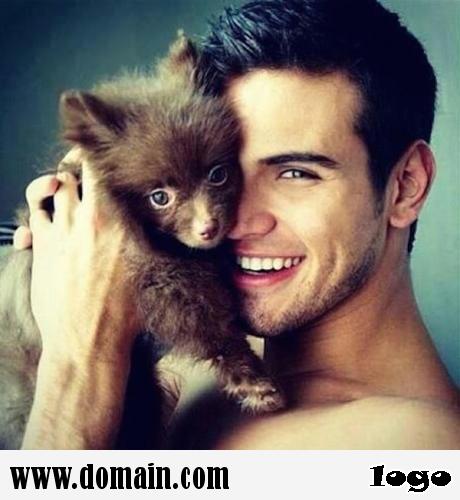 Handsome Guys With Dog!