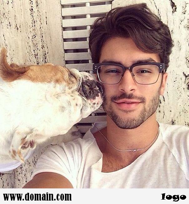 Handsome Guys With Dog!