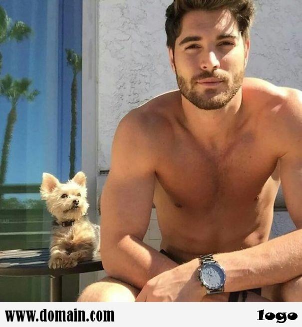 Handsome Guys With Dog!